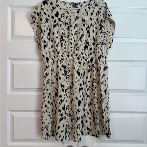 Black and White Patterned Dress